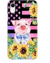 Load image into Gallery viewer, Pig America Flag Sunflower Special Custom Design Phone case
