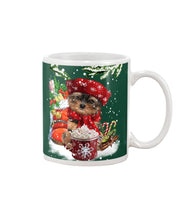 Load image into Gallery viewer, Yorkshire Terrier Loves Drinking Hot Latte Gift For Dog Lovers Mug