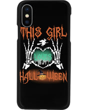 Load image into Gallery viewer, This Girl Loves Halloween Gift For Girls Phone case