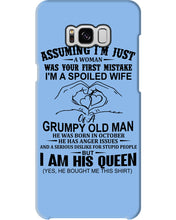 Load image into Gallery viewer, A Spoiled Wife Of An October Grumpy Old Man Birthday Meaningful Gift Phone case
