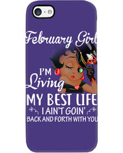Load image into Gallery viewer, Betty Boop February Girl Living My Best Life Birthday Meaningful Gift Phone case
