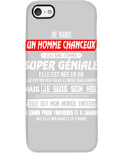 Load image into Gallery viewer, Je Suis Un Homme Chanceux J'ai Line Femme Custom Design Je Suis Son Roi Phone case