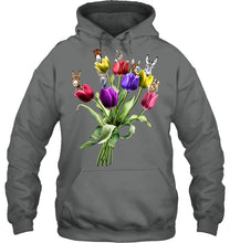 Load image into Gallery viewer, Vintage Funny Donkey With Tulip Trending For Donkey Lovers Hoodie