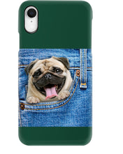 Load image into Gallery viewer, baby Pug In Denim Pocket Gift For Dog Lovers Phone case