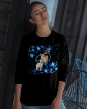 Load image into Gallery viewer, Lovely Phone Case Twinkling Blue Heart Gift For Goat Lovers Unisex Long Sleeve