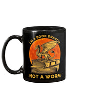 Load image into Gallery viewer, I'm A Book Dragon Not A Worm Gift For Dragon Lovers Mug