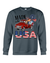 Load image into Gallery viewer, Horse Made In The America Red Car Gift For Horse Lovers Sweatshirt