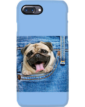 Load image into Gallery viewer, baby Pug In Denim Pocket Gift For Dog Lovers Phone case
