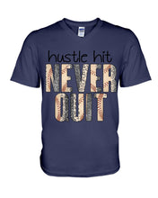 Load image into Gallery viewer, Baseball Hustle Hit Never Quit Gift For Lovers Guys V-Neck