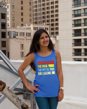 Load image into Gallery viewer, Vintage Funny Librarian The Man The Myth The Legend Gift For Friends Ladies Flowy Tank