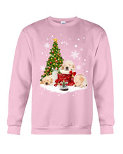 Load image into Gallery viewer, Funny Golden Retrievers Sleep In Red Boots Gift For Dog Lovers Sweatshirt