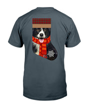 Load image into Gallery viewer, Santa Border Collie In Stock Gift For Dog Lovers Guys Tee