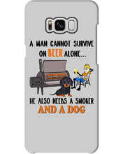 Load image into Gallery viewer, A Man Loves Beer And Dachshund Gift For Dog Lovers Phone case