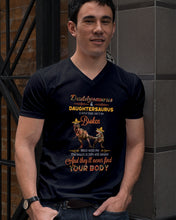 Load image into Gallery viewer, Daddysaurus Daughtersaurus A Bond That Can't Be Broken Guys V-Neck