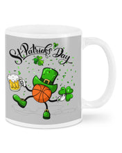 Load image into Gallery viewer, Basketball Saint Patrick's Day Gift For Basketball Lovers Mug