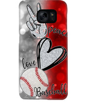 Load image into Gallery viewer, Baseball Peaceful Love Gift For Baseball Lovers Phone case