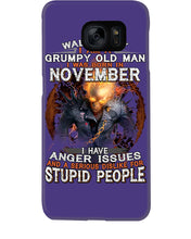 Load image into Gallery viewer, Walk Away I Am A Grumpy Old Man Who Was Born In November Birthday Gift Phone case