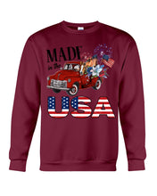 Load image into Gallery viewer, Horse Made In The America Red Car Gift For Horse Lovers Sweatshirt