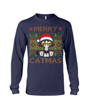 Load image into Gallery viewer, Merry Catmas Cute Funny Gifts Unisex Long Sleeve