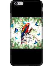 Load image into Gallery viewer, Scarlet Macaw With Butterflies I Am Always With You Gift For Lover Phone case