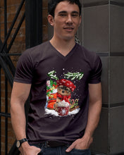 Load image into Gallery viewer, Yorkshire Terrier Loves Drinking Hot Latte Gift For Dog Lovers Guys V-Neck