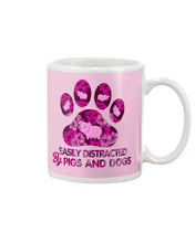 Load image into Gallery viewer, Lovely Phone Case Easily Distracted By Pigs And Dogs Gift For Dog Lovers Mug