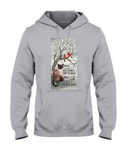 Load image into Gallery viewer, Siamese Cat Red Cardinals Those We Love Hoodie