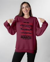 Load image into Gallery viewer, This Girl Has Fought A Thousand This Girl Was Born In March Sweatshirt
