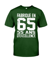 Load image into Gallery viewer, Fabrique En 66 55 Ans D’Excellence Custom Design Gift For Friends Guys Tee