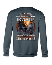 Load image into Gallery viewer, Walk Away I Am A Grumpy Old Man Who Was Born In November Birthday Gift Sweatshirt