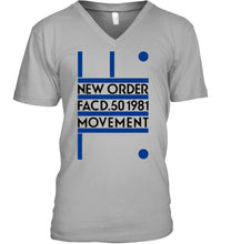 Load image into Gallery viewer, New Order Facd 501981 Movement Simple Unique Custom Design Guys V-Neck