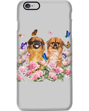 Load image into Gallery viewer, Pekingese With Peonies Gift For Dog Lovers Phone case
