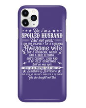 Load image into Gallery viewer, Shes Stubborn Messy And A Brat At Times Black Gift For Husband Phone case