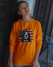 Load image into Gallery viewer, English Cocker Spaniel US Sunflower Gift For Dog Lovers Unisex Long Sleeve