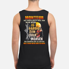 Load image into Gallery viewer, Het Moeilijkste Deel Van Mijn Werk Is Aardig Zijn Tegen Mensen Unisex Tank Top