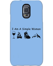 Load image into Gallery viewer, Simple Woman Loves Wine Camping Shoes And Climbing Phone case