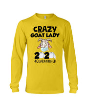 Load image into Gallery viewer, Crazy Goat Lady 2020 Quarantined Gift For Goat Lovers Unisex Long Sleeve