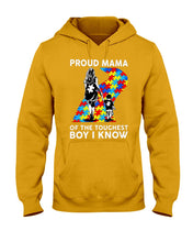 Load image into Gallery viewer, Proud Mama Of The Touchest Boy I Know Autism's Day Gift Hoodie