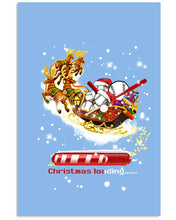 Load image into Gallery viewer, Baseball Xmas Sleigh Loading Gift For Baseball Lovers Vertical Poster