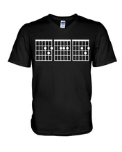 Load image into Gallery viewer, Vintage Funny Guitar Chords Custom Gift For Guitar Lovers Guys V-Neck