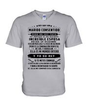 Load image into Gallery viewer, Increible Esposa Nacida En Diciembre Birthday Meaningful Gift Guys V-Neck
