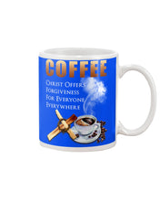 Load image into Gallery viewer, Coffee Christ Offers Forgiveness For Everyone Everywhere Mug