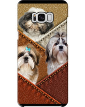 Load image into Gallery viewer, Three Cute Shih Tzu In Bag Gift For Dog Lovers Phone case