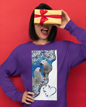 Load image into Gallery viewer, Magical Gray Couple African Parrot Gift For Bird Lovers Unisex Long Sleeve