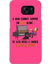 Load image into Gallery viewer, A Man Loves Beer And Dachshund Gift For Dog Lovers Phone case