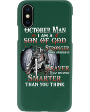 Load image into Gallery viewer, October Man Son Of God Birthday Meaningful Gift For Men Phone case