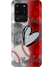 Load image into Gallery viewer, Baseball Peaceful Love Gift For Baseball Lovers Phone case