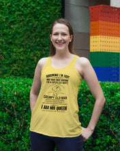 Load image into Gallery viewer, A Spoiled Wife Of An October Grumpy Old Man Birthday Meaningful Gift Ladies Flowy Tank