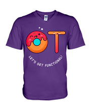 Load image into Gallery viewer, Gift For Occupational Therapist Let's Get Functional Guys V-Neck