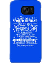 Load image into Gallery viewer, Shes Stubborn Messy And A Brat At Times Black Gift For Husband Phone case